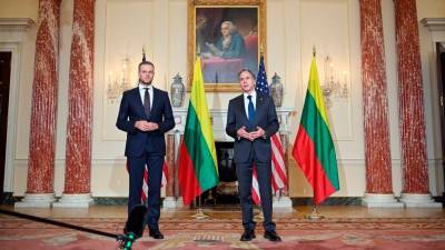 Энтони Блинкен - Блинкен провел переговоры с министром иностранных дел Литвы - golos-ameriki.ru - Китай - США - Белоруссия - Литва