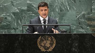 Владимир Зеленский - Зеленский назвал ООН «супергероем на пенсии» и призвал реанимировать организацию - iz.ru - Украина - Израиль - Нью-Йорк