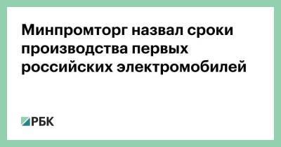 Минпромторг назвал сроки производства первых российских электромобилей - smartmoney.one - Липецк