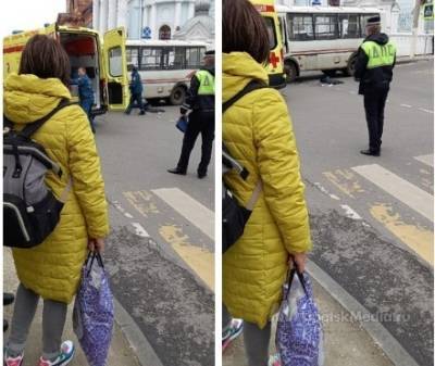 Маршрутка сбила пенсионерку на пешеходном переходе в Ельце (видео) - lipetskmedia.ru