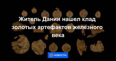 Житель Дании нашел клад золотых артефактов железного века - news.mail.ru - Дания