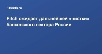 Антон Лопатин - Fitch ожидает дальнейшей «чистки» банковского сектора России - smartmoney.one - Россия