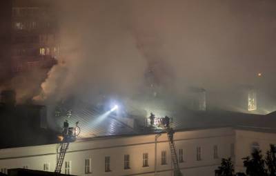Пожар в общежитии Военного университета в Москве потушили - tass.ru - Москва - Россия