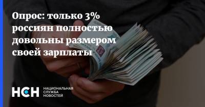 Опрос: только 3% россиян полностью довольны размером своей зарплаты - nsn.fm