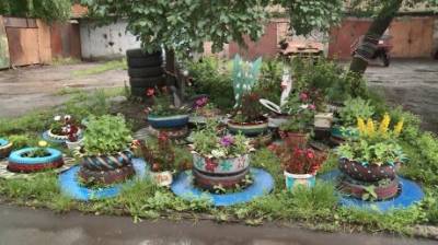 Пензенцам хотят запретить украшать дворы покрышками - penzainform.ru - Пенза - Благоустройство
