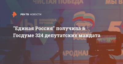 Элла Памфилова - "Единая Россия" получила в Госдуме 324 депутатских мандата - ren.tv - Россия