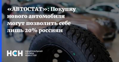 Сергей Целиков - «АВТОСТАТ»: Покупку нового автомобиля могут позволить себе лишь 20% россиян - nsn.fm - Россия