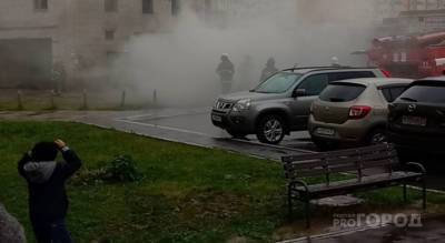 В Новочебоксарске загорелся гараж: спасатели спиливали ворота - pg21.ru - Новочебоксарск