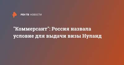 Сергей Рябков - Виктория Нуланд - Андрей Руденко - "Коммерсант": Россия назвала условие для выдачи визы Нуланд - ren.tv - Москва - Россия - США - Вашингтон - Визы