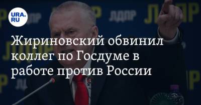 Владимир Путин - Владимир Жириновский - Жириновский обвинил коллег по Госдуме в работе против России. «Готовы вонзить нож в спину родины» - ura.news - Россия