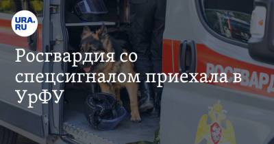 Росгвардия со спецсигналом приехала в УрФУ - ura.news - Пермь