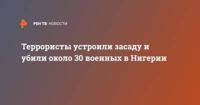 Террористы устроили засаду и убили около 30 военных в Нигерии - ren.tv - Нигерия