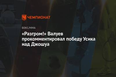 Николай Валуев - Александр Усик - Энтони Джошуа - «Разгром!» Валуев прокомментировал победу Усика над Джошуа - championat.com - Россия - Англия