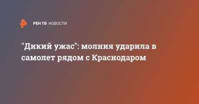 "Дикий ужас": молния ударила в самолет рядом с Краснодаром - ren.tv - Сочи - Краснодар