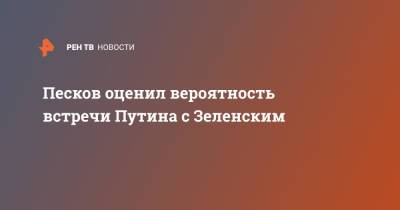 Дмитрий Песков - Песков оценил вероятность встречи Путина с Зеленским - ren.tv - Москва - Россия - Украина - Киев