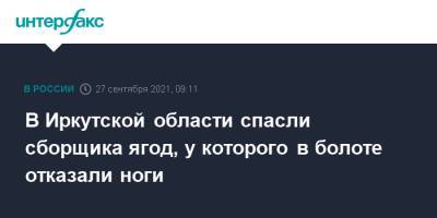 В Иркутской области спасли сборщика ягод, у которого в болоте отказали ноги - interfax.ru - Москва - Иркутская обл. - Тайшет