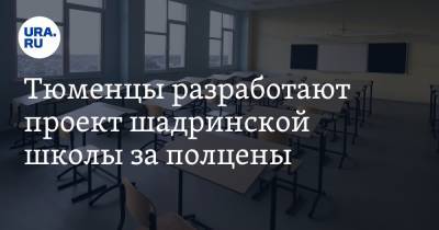 Тюменцы разработают проект шадринской школы за полцены - ura.news - Тюмень - Курганская обл. - Шадринск