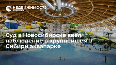 Суд в Новосибирске ввел наблюдение в крупнейшем в Сибири аквапарке - realty.ria.ru - Москва - Россия - Новосибирск - Новосибирская обл.