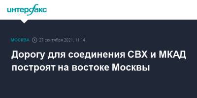 Анастасия Пятова - Дорогу для соединения СВХ и МКАД построят на востоке Москвы - interfax.ru - Москва