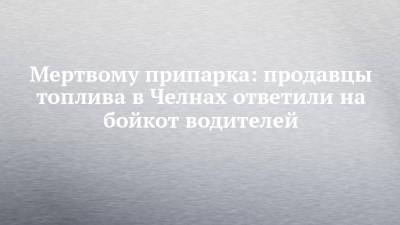 Мертвому припарка: продавцы топлива в Челнах ответили на бойкот водителей - chelny-izvest.ru - респ. Татарстан - Набережные Челны