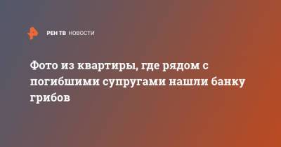 Фото из квартиры, где рядом с погибшими супругами нашли банку грибов - ren.tv - Россия - Московская обл.