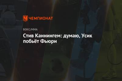 Александр Усик - Фьюри Тайсон - Стив Каннингем: думаю, Усик побьёт Фьюри - championat.com