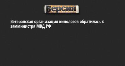 Ветеранская организация кинологов обратилась к замминистра МВД РФ - neva.versia.ru - Россия - Ленинградская обл. - Санкт-Петербург