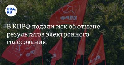 Михаил Лобанов - В КПРФ подали иск об отмене результатов электронного голосования - ura.news - Москва - Россия