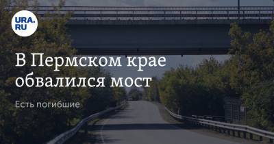 В Пермском крае обвалился мост. Есть погибшие - ura.news - Россия - Екатеринбург - Пермь - Пермский край