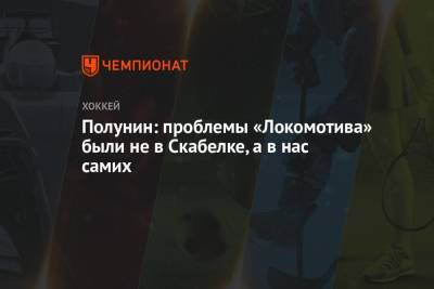 Александр Полунин - Полунин: проблемы «Локомотива» были не в Скабелке, а в нас самих - championat.com
