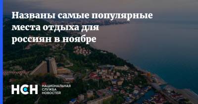 Названы самые популярные места отдыха для россиян в ноябре - nsn.fm - Россия - Крым - Санкт-Петербург - Сочи - Калининград - Минеральные Воды