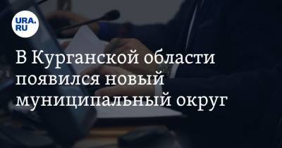 Вадим Шумков - В Курганской области появился новый муниципальный округ - ura.news - Курганская обл.