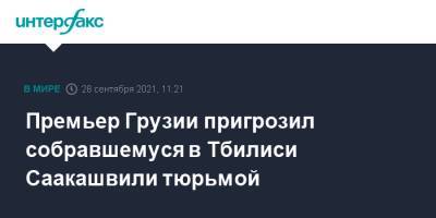 Михаил Саакашвили - Ираклий Гарибашвили - Премьер Грузии пригрозил собравшемуся в Тбилиси Саакашвили тюрьмой - interfax.ru - Москва - Грузия