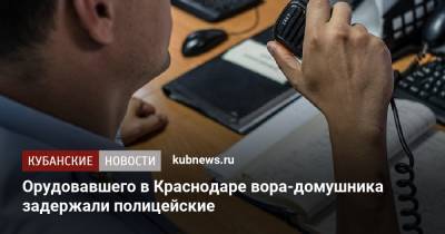 Орудовавшего в Краснодаре вора-домушника задержали полицейские - kubnews.ru - Краснодарский край - Краснодар