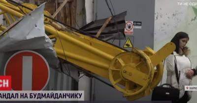 В Харькове второй раз за год на одном и том же месте упал строительный кран - kp.ua - Украина - Харьков