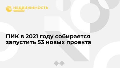 ПИК в 2021 году собирается запустить 53 новых проекта - realty.ria.ru - Москва - Московская обл. - Индия - Филиппины