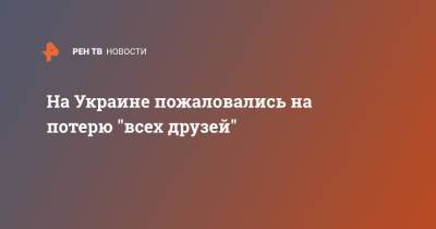 Руслан Бортник - На Украине пожаловались на потерю "всех друзей" - ren.tv - Россия - Украина - Киев - Молдавия - Белоруссия - Румыния - Венгрия - Польша