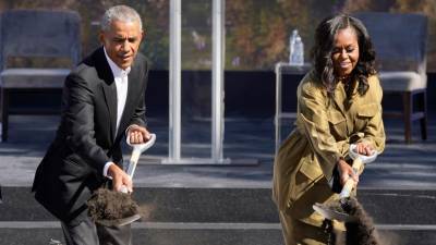 Барак Обама - Мишель Обама - Барак и Мишель Обама заложили фундамент Президентского центра в Чикаго - golos-ameriki.ru - шт. Мичиган