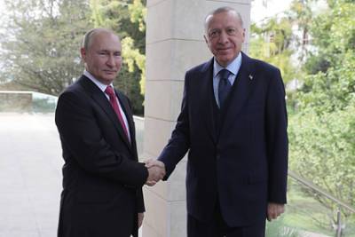 Владимир Путин - Реджеп Тайип Эрдоган - Эрдоган по-русски поблагодарил Путина за встречу - lenta.ru - Россия - Сирия - Сочи - Турция - Анкара