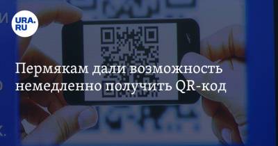 Пермякам дали возможность немедленно получить QR-код - ura.news - Пермский край