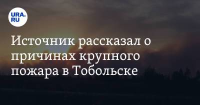 Источник рассказал о причинах крупного пожара в Тобольске - ura.news - Тобольск
