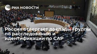 Дипломат Евстигнеева: РФ отвергает доклады Группы по расследованию и идентификации по САР - ria.ru - Россия - Сирия - Дамаск