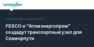 FESCO и "Атомэнергопром" создадут транспортный узел для Севморпути - interfax.ru - Москва - Владивосток - Fesco