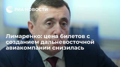 Валерий Лимаренко - Лимаренко: Стоимость билетов с созданием дальневосточной авиакомпании снизилась в три раза - smartmoney.one - Петропавловск-Камчатский - Южно-Сахалинск