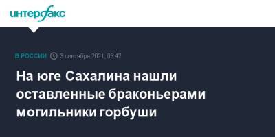На юге Сахалина нашли оставленные браконьерами могильники горбуши - interfax.ru - Москва - Сахалинская обл. - район Макаровский - Сахалин - Экология