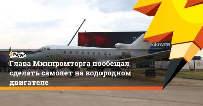 Денис Мантуров - Глава Минпромторга пообещал сделать самолет на водородном двигателе - ridus.ru - Россия