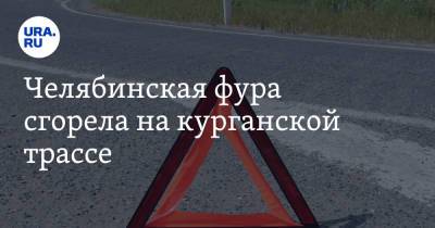 Челябинская фура сгорела на курганской трассе. Погибло два человека - ura.news - Челябинск - Курганская обл. - район Мишкинский