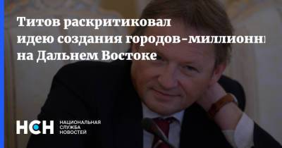 Борис Титов - Титов раскритиковал идею создания городов-миллионников на Дальнем Востоке - nsn.fm - Россия - Приморье край - Владивосток - Дальний Восток - Омбудсмен