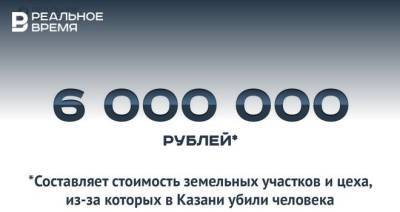 В Казани застрелили человека из-за земельных участков и цеха за 6 млн рублей — это много или мало? - realnoevremya.ru - респ. Татарстан - Казань