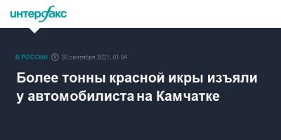 Ирина Волк - Более тонны красной икры изъяли у автомобилиста на Камчатке - interfax.ru - Москва - Россия - Камчатский край - Петропавловск-Камчатский